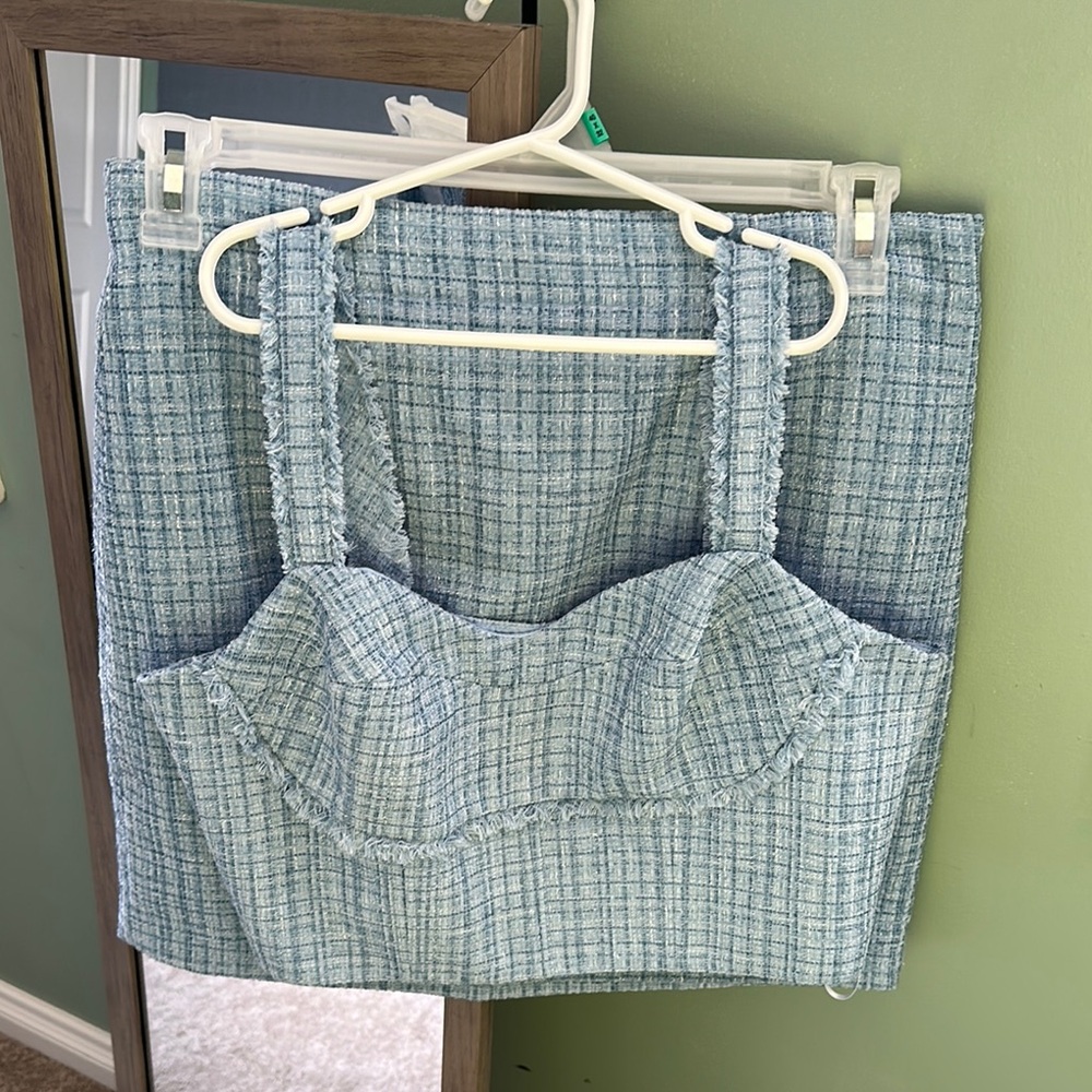 Guess Blue Skirt Set